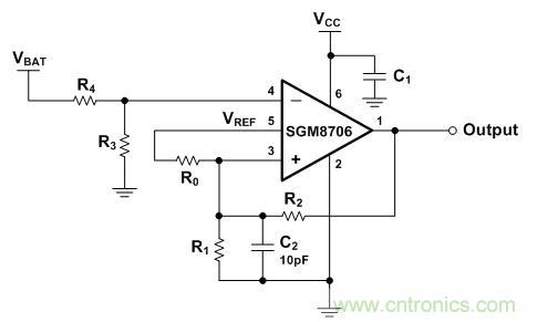 SGM8706硬件設(shè)計參考圖如下所示