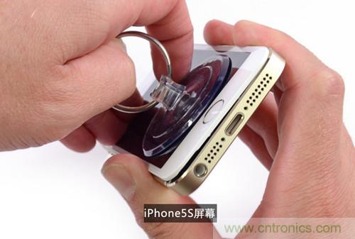 土豪金iPhone 5S拆解：內(nèi)部結(jié)構(gòu)升級，維修難度增加