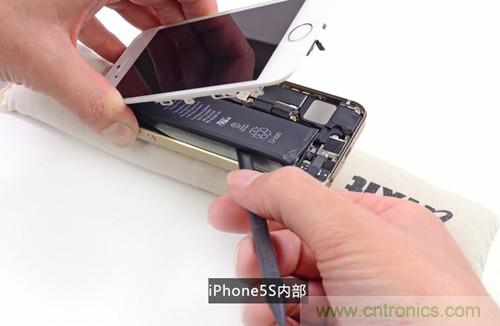 土豪金iPhone 5S拆解：內(nèi)部結(jié)構(gòu)升級，維修難度增加