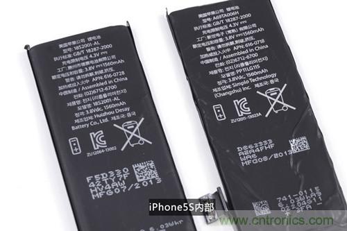 土豪金iPhone 5S拆解：內(nèi)部結(jié)構(gòu)升級，維修難度增加