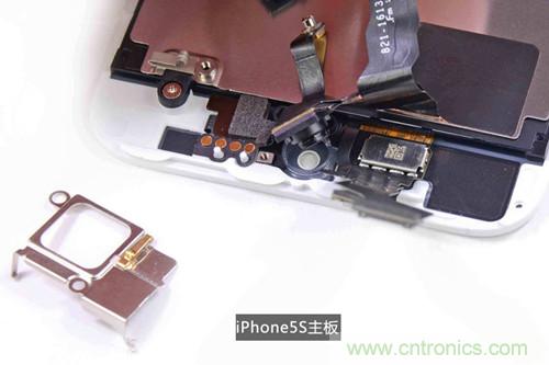 土豪金iPhone 5S拆解：內(nèi)部結(jié)構(gòu)升級，維修難度增加