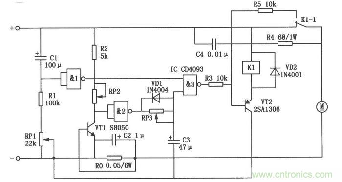 大功率電動(dòng)機(jī)過(guò)流保護(hù)電路圖