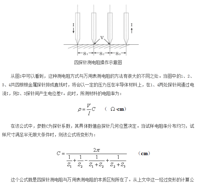 如何區(qū)分萬(wàn)用表測(cè)電阻和四探針測(cè)電阻？