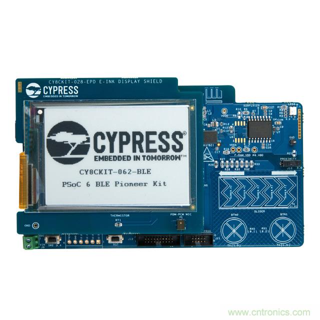 Cypress Semiconductor PSoC 6 BLE Pioneer 套件現(xiàn)已入庫 Digi-Key；客戶預(yù)訂訂單陸續(xù)發(fā)貨中