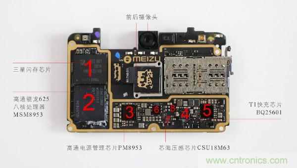 魅族M15拆解：做工精致，壓感Home鍵采用中國(guó)芯