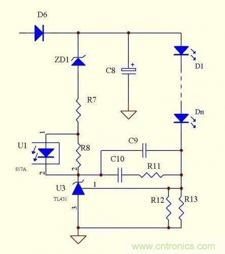 LED驅(qū)動(dòng)電源：3個(gè)電路巧妙利用TL431來(lái)恒流！