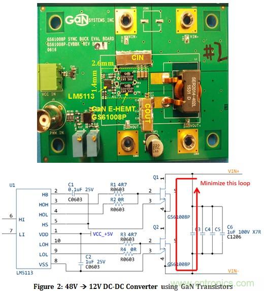 采用氮化鎵晶體管取得更高功率密度和效率的48V通信直直變換器