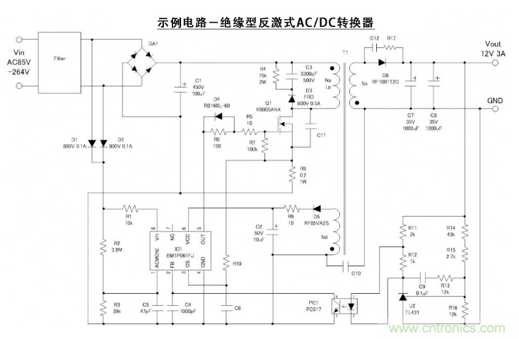 絕緣型反激式轉(zhuǎn)換器電路設(shè)計：變壓器設(shè)計（數(shù)值計算）