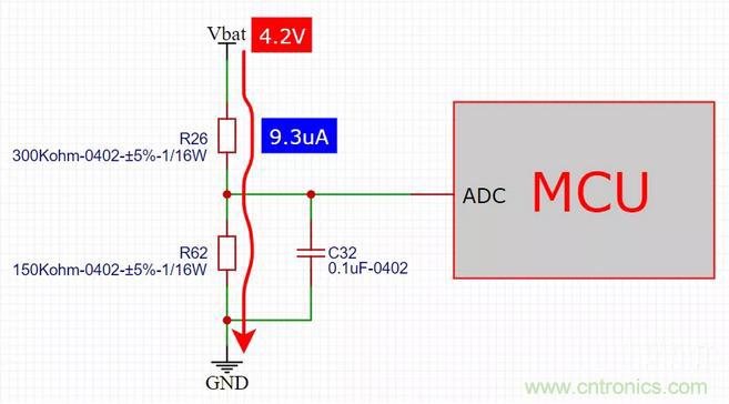 電池電壓偵測電路“踩坑”：分壓電阻的精度竟然是5%，不是1%