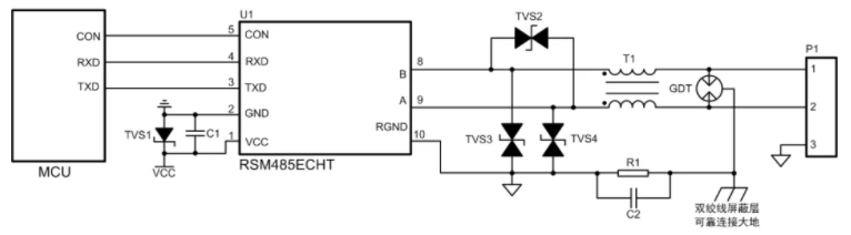 新能源領(lǐng)域中的多節(jié)點(diǎn)RS-485總線(xiàn)保護(hù)電路應(yīng)用