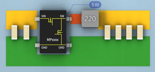 SW與電感之間的鋪銅面積越大越好嗎？