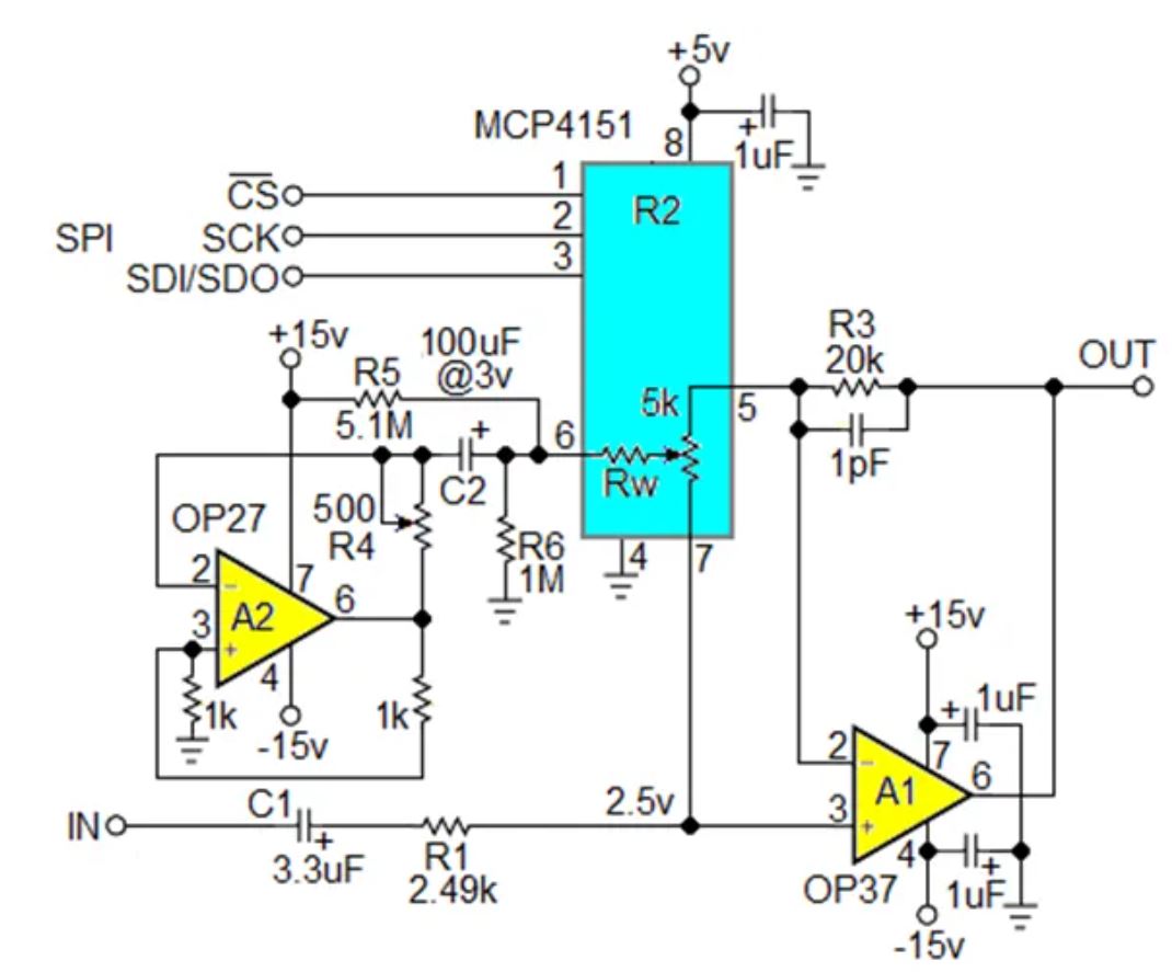 數(shù)字電位器能否代替電路中的機(jī)械電位器？