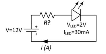 發(fā)光二極管中的電阻器